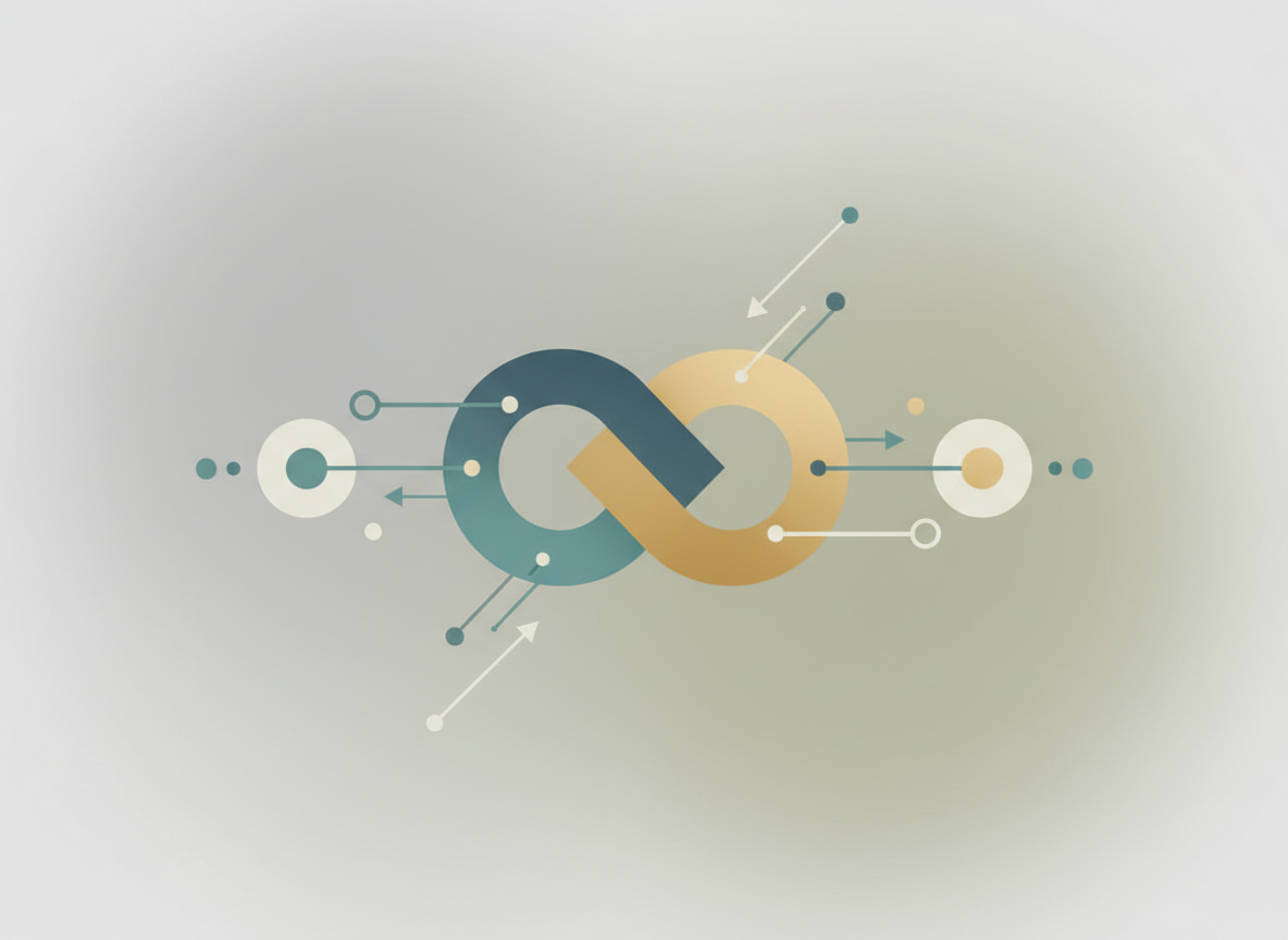 minimal image of currency exchange, in the same style as previous minimal images (muted, calm colors, abstract shapes representing exchanging money)